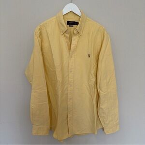 Polo Ralph Lauren Men's Classic Fit Polo Shirt Light Yellow XL